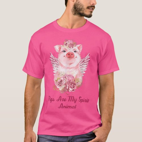 Pigs Are My Spirit Animal  Pig Lovers And Farmer G T_Shirt