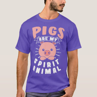 Pigs Are My Spirit Animal Premium  T-Shirt