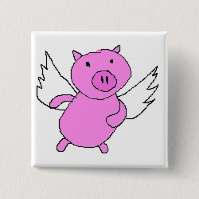 Pigs Can Fly Button (Front)