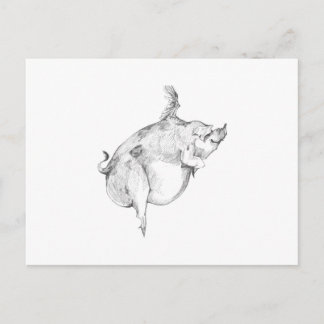 Pigs Can Fly Postcard