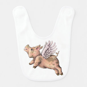 Pigs Fly Baby Bib