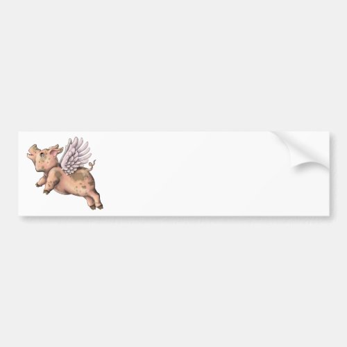 Pigs Fly Bumper Sticker
