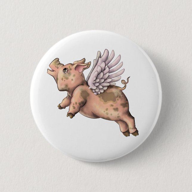 Pigs Fly Button (Front)