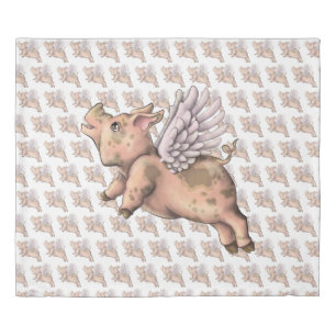 Pigs Fly Duvet Cover