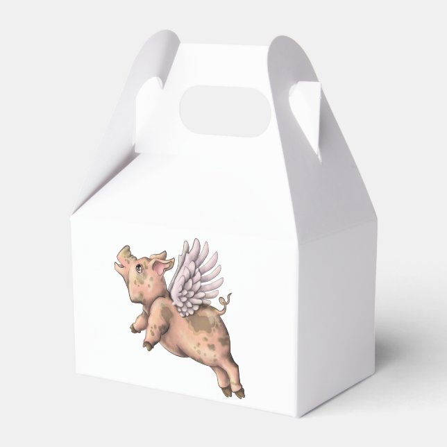 Pigs Fly Favor Boxes (Front Side)