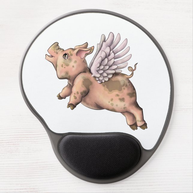 Pigs Fly Gel Mouse Pad (Front)