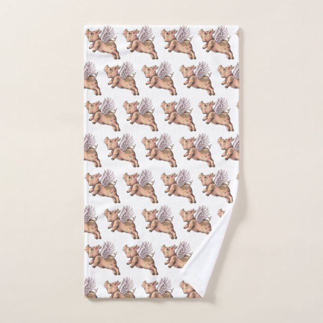 Pigs Fly Hand Towel (Hand Towel)