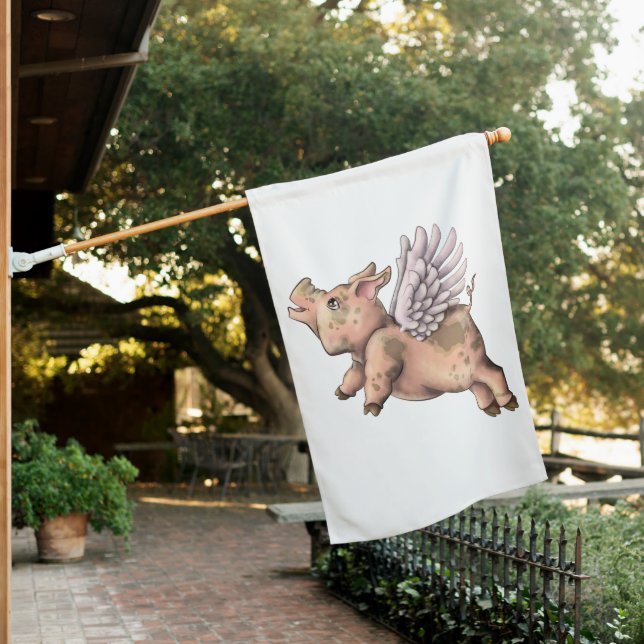 Pigs Fly House Flag (In SItu)