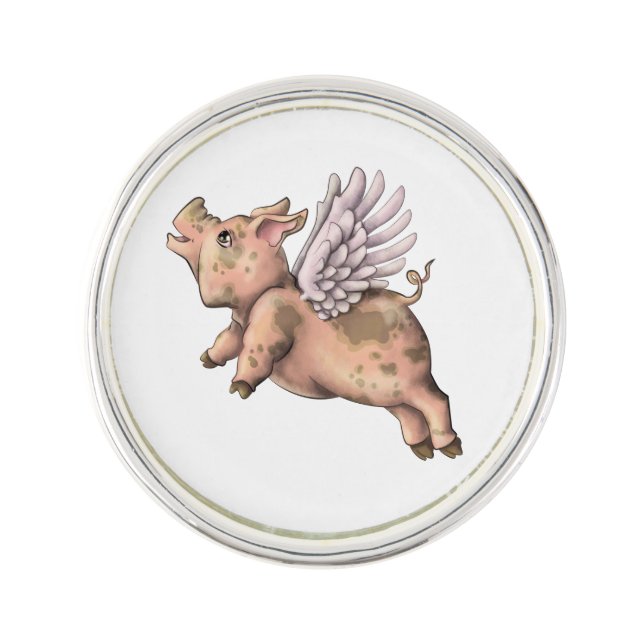 Pigs Fly Lapel Pin (Front)