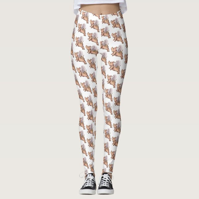 Pigs Fly Leggings (Front)