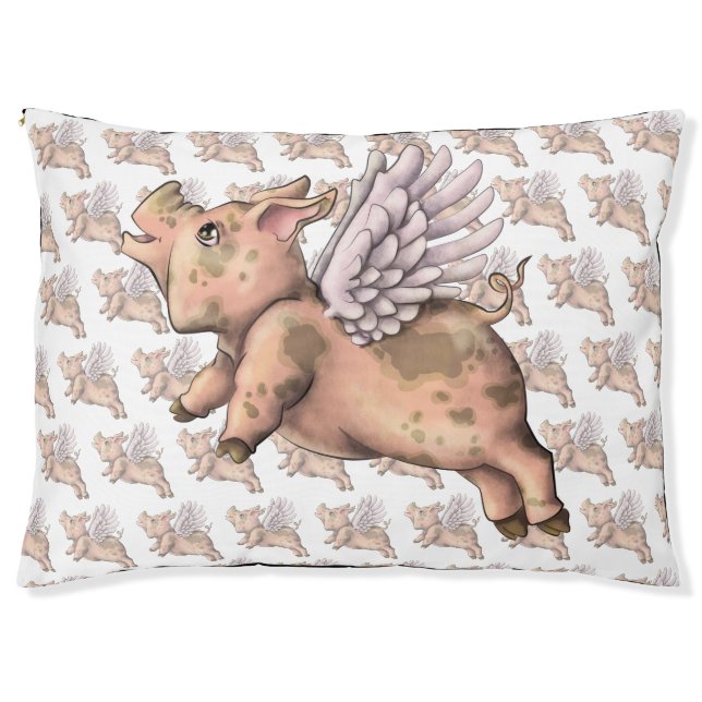 Pigs Fly Pet Bed (Front)