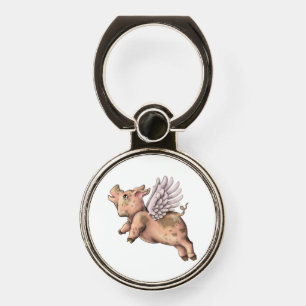 Pigs Fly Phone Ring Stand