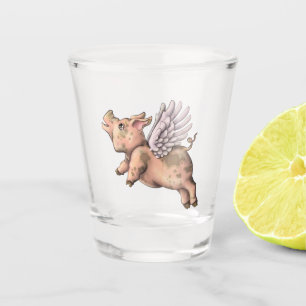 Pigs Fly Shot Glass
