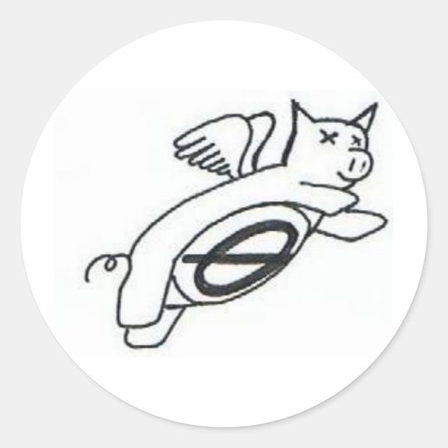 Pigs Fly Sticker (Front)