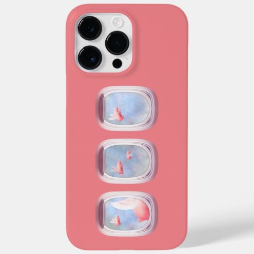 Pigs Flying Past Airplane Window Case_Mate iPhone 14 Pro Max Case
