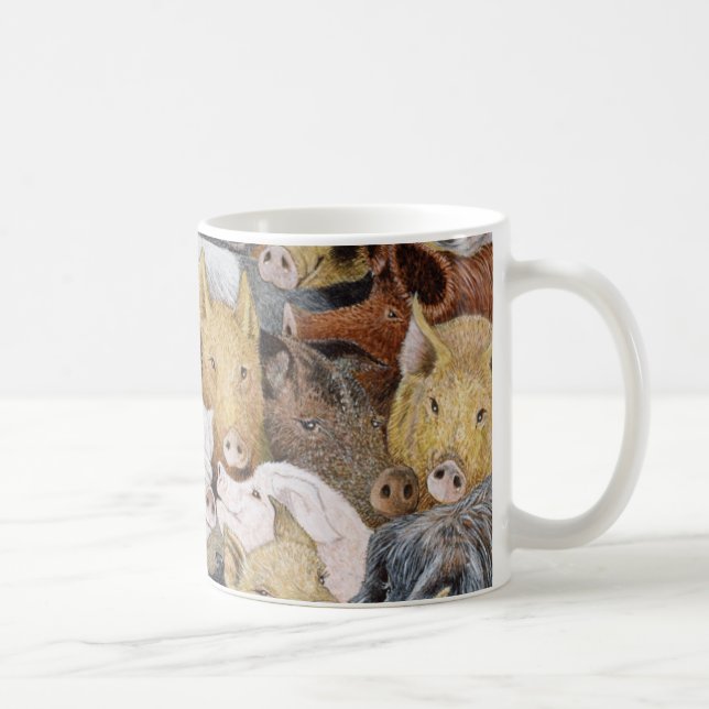 Pigs Galore Coffee Mug (Right)