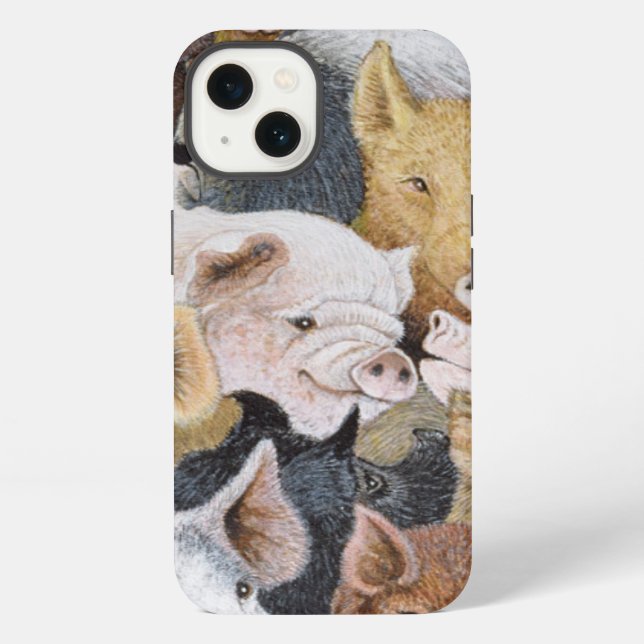Pigs Galore Iphone Case (Back)
