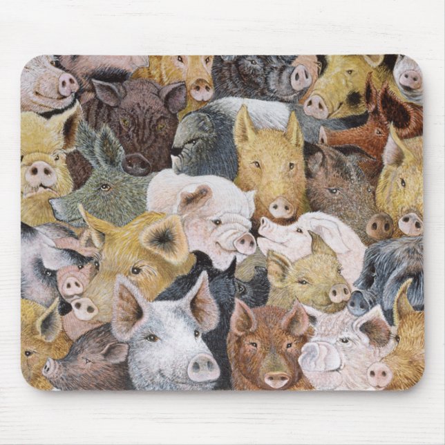 Pigs Galore Mouse Pad (Front)