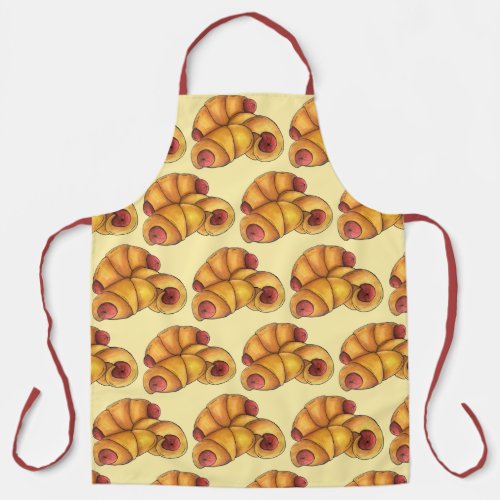 Pigs in a Blanket Crescent Roll Hot Dog Junk Food Apron