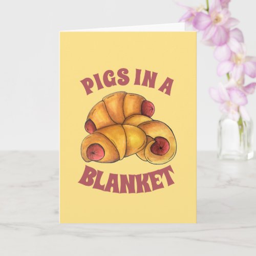 Pigs in a Blanket Crescent Roll Hot Dog Junk Food Card