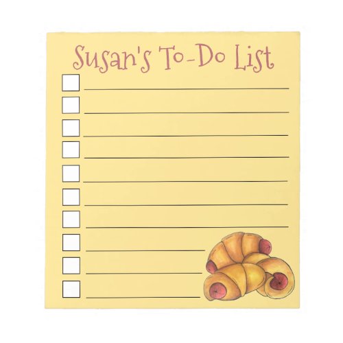 Pigs in a Blanket Crescent Roll Hot Dog Junk Food Notepad