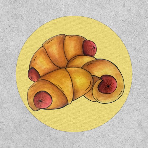 Pigs in a Blanket Crescent Roll Hot Dog Junk Food Patch