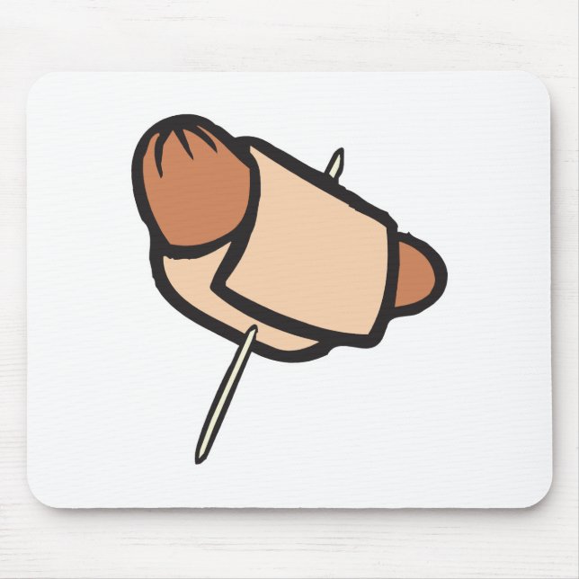pigs in a blanket hors d oeuvres mouse pad (Front)