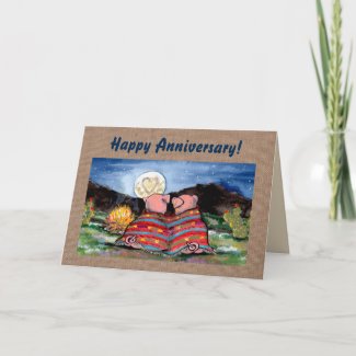 Pigs in a Blanket Personalizeable Anniversary Card
