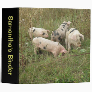 Pigs in a Field Custom Binder