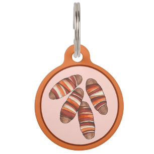 Pigs in Blankets Bacon Sausage UK British Food Pet ID Tag