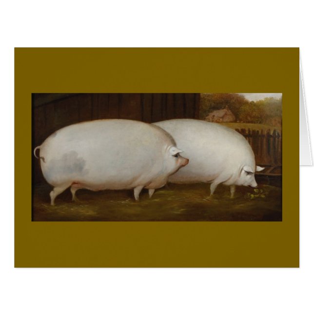 Pigs in Love Cards (Front Horizontal)
