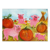 Pigs in Pumpkin Patch (Front Horizontal)