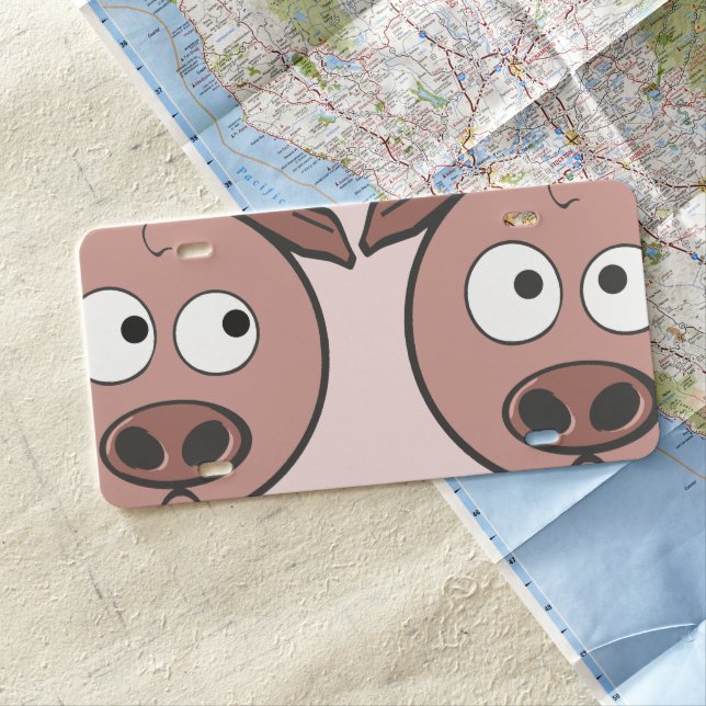 Pigs License Plate (In Situ)