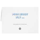 pigs might fly... (Back Horizontal)