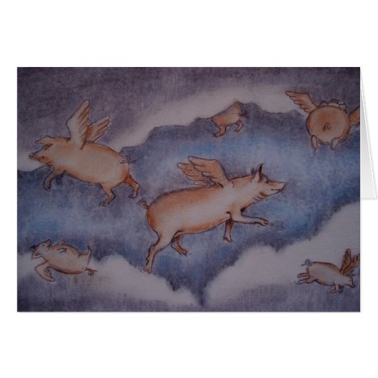 pigs might fly... cards (Front Horizontal)