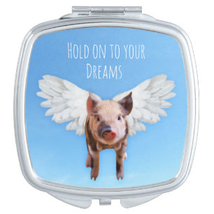 Pigs Might Fly Compact Mirror
