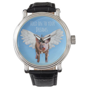 Pigs Might Fly Funny Quirky Watch