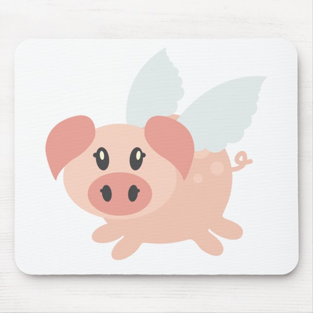 Pigs Might Fly Mouse Mat (Front)