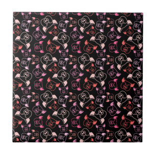 Pigs Pattern Ceramic Tile