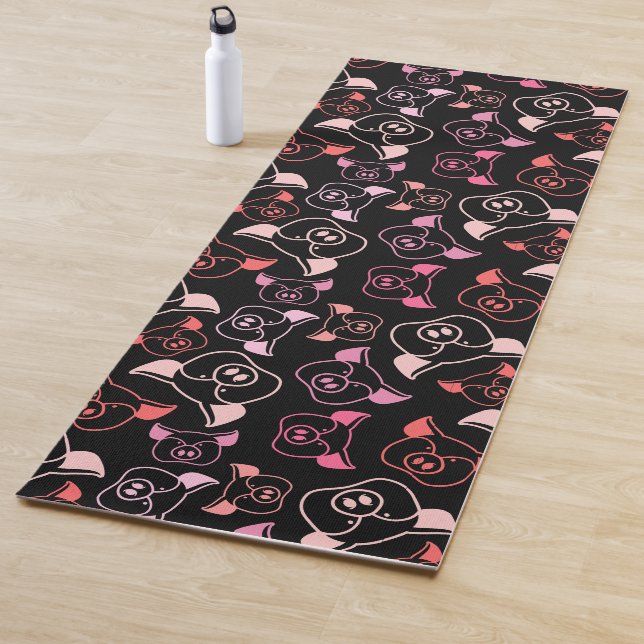 Pigs Pattern Yoga Mat (In Situ)