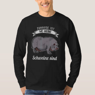 Pigs pot bellied pigs dad farming hobby breeder sa T-Shirt