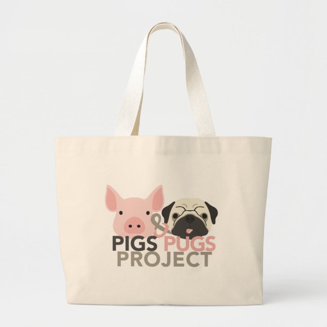 Pigs & Pugs Project Tote Bag (Front)