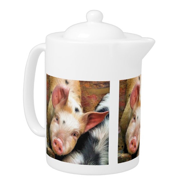 PIGS TEAPOT (Left)