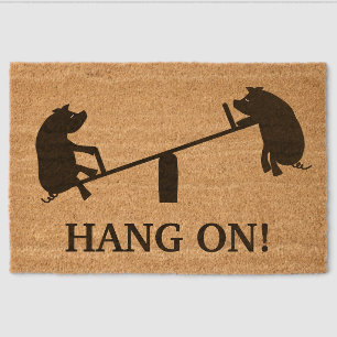 Pigs Welcome Doormat Fiber Doormat
