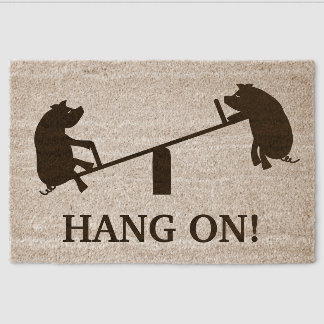 Pigs Welcome Doormat Fiber Doormat