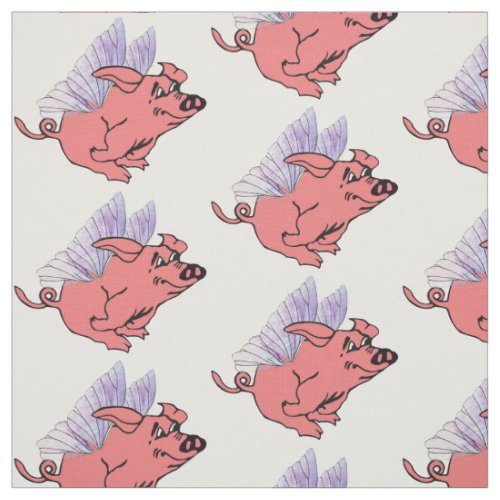 Pigs Will Fly Fabric