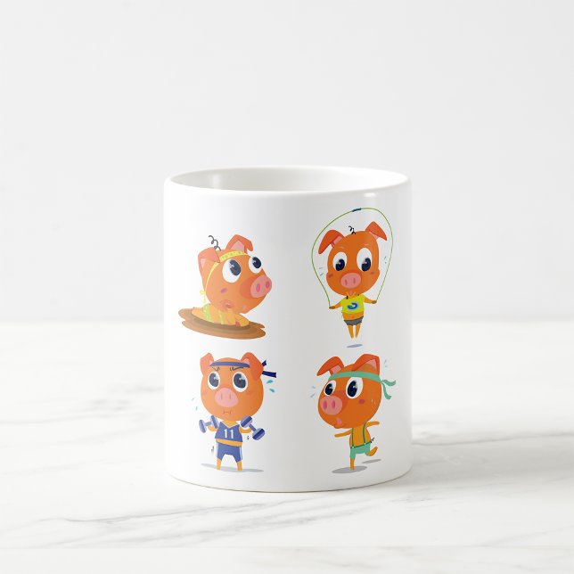 Pigs Working Out Coffee Mug (Creator Uploaded)