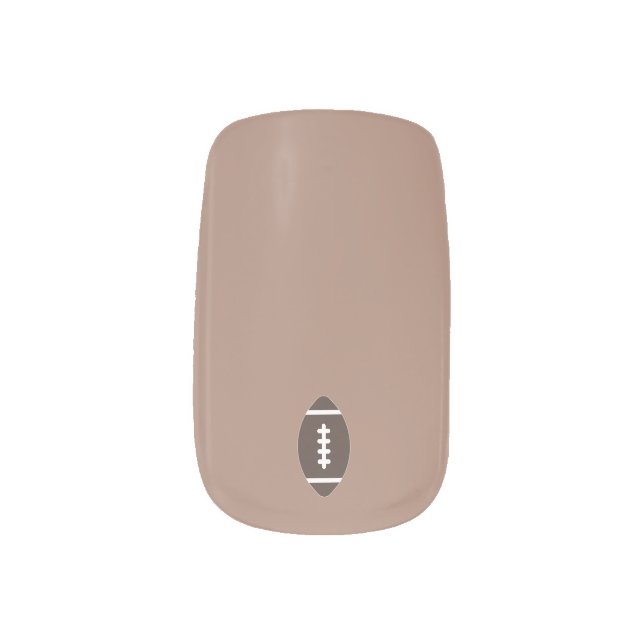 Pigskin Pretties Minx Nail Art (Left Thumb)