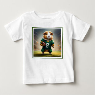 Pigskin Prodigy: The Guinea Pig Quarterback Baby T-Shirt