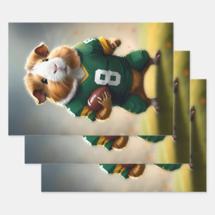 Pigskin Prodigy: The Guinea Pig Quarterback, Wrapping Paper Sheets